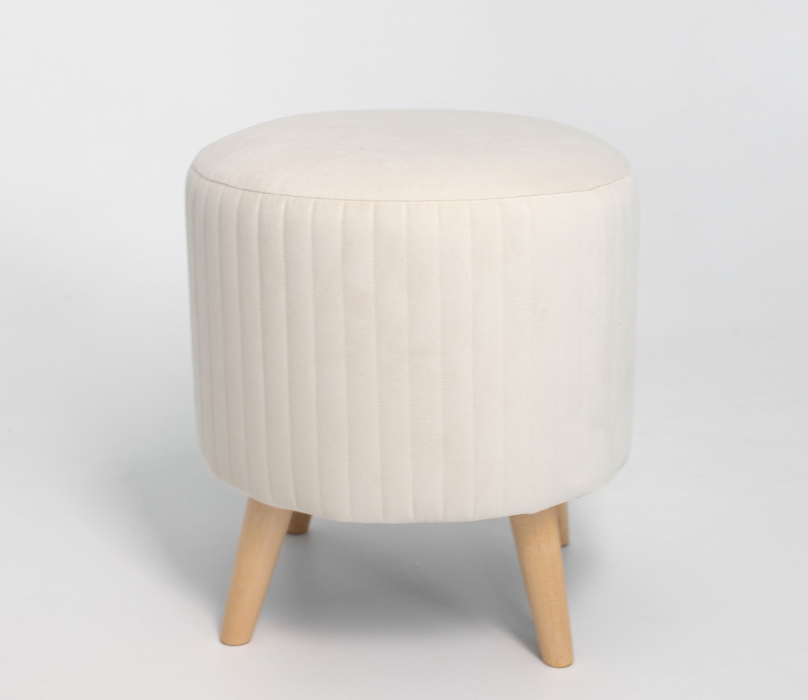 Пуф в прихожую, А-1 Пуф круглый стеганный (на ножках)