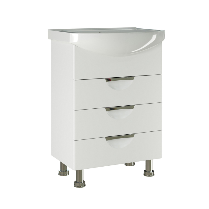 Тумбы без раковины, Тумба д/ванной ЭТЬЕН-60 под умывальник Элеганс-60 (ПВХ)