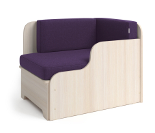 Диваны прямые кухонные, Кушетка детская Мелодия правая , рогожка