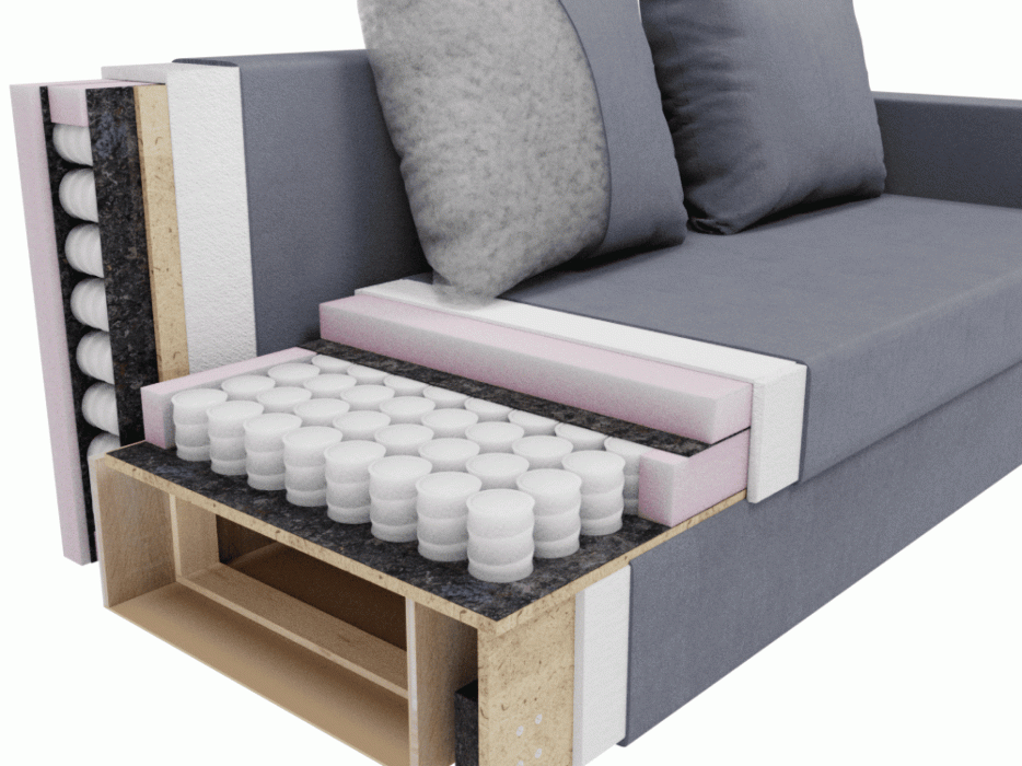 Диваны еврокнижки, Прямой диван Лотос,НПБ,еврокнижка,велюр