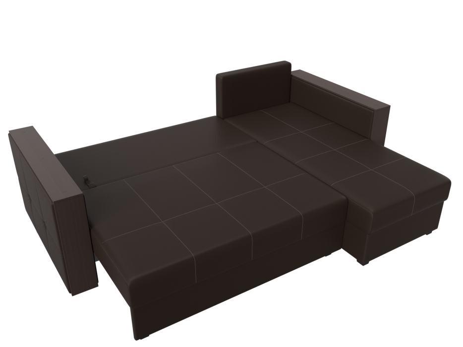 Диваны угловые в гостиную, Угловой диван Валенсия Лайт правый угол, экокожа