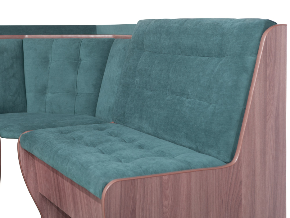 Кухонные уголки, Кухонный уголок Стиль 1Л (со столом СТ3) Ясень шимо темный / велюр