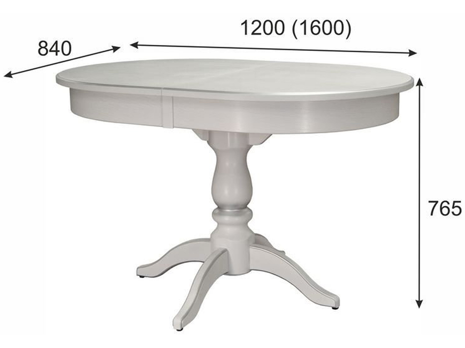 Обеденные столы, Стол обеденный Мебелик Тарун 4