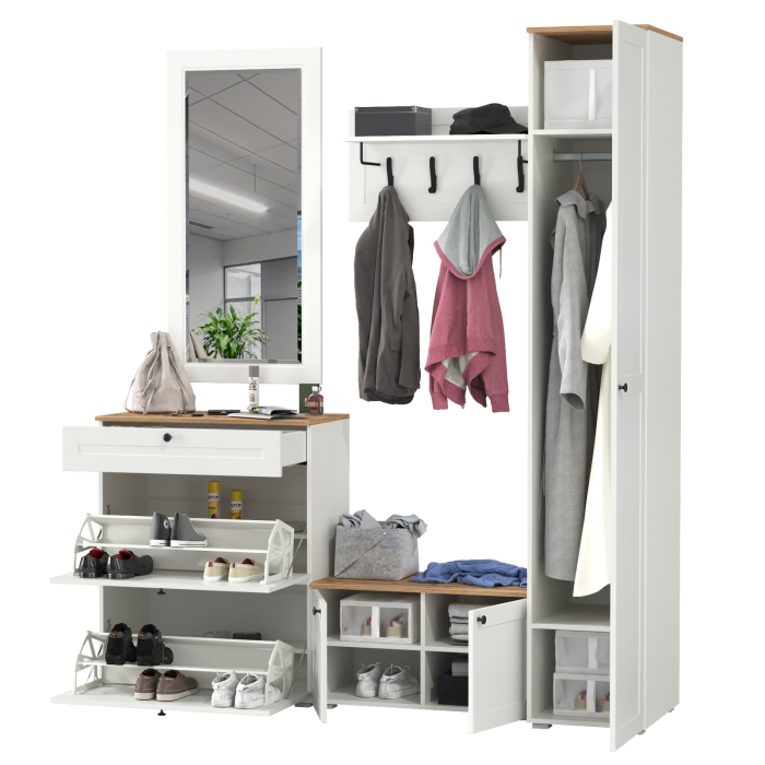 Прихожие, Набор мебели в прихожую Остин № 45