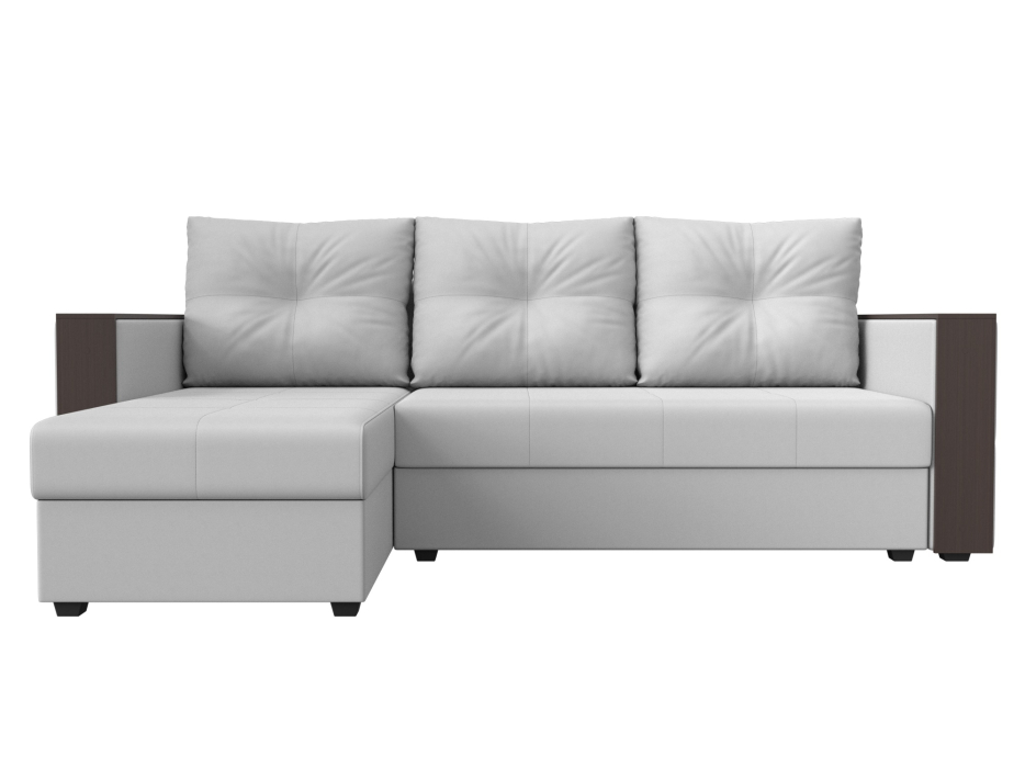 Диваны угловые в гостиную, Угловой диван Валенсия Лайт левый угол, экокожа