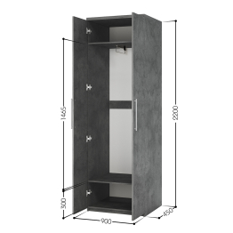 Шкаф для одежды Мелодия МШ-21 90х45