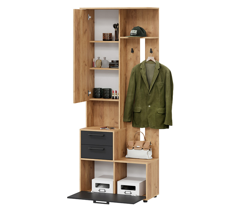 С зеркалом, Витра шкаф-секция комбинированная тип 1