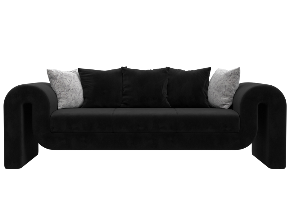 Диваны прямые кухонные, Диван прямой Волна, велюр