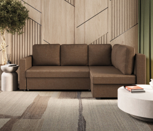 Диван угловой Джессика 2 правый, рогожка