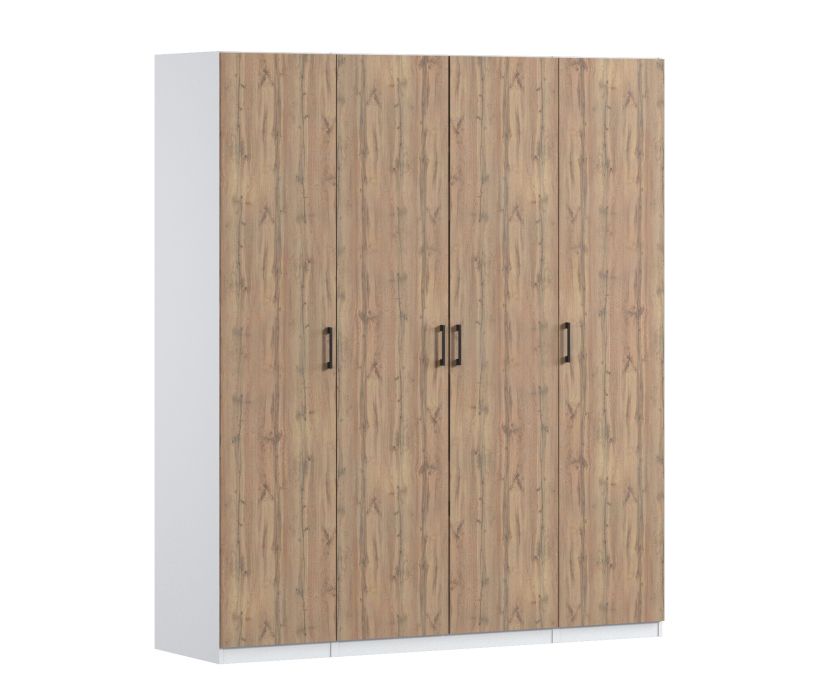 Для одежды, Шкаф четырехдверный Макс 2000 мм, вариант №4 (ЛДСП)