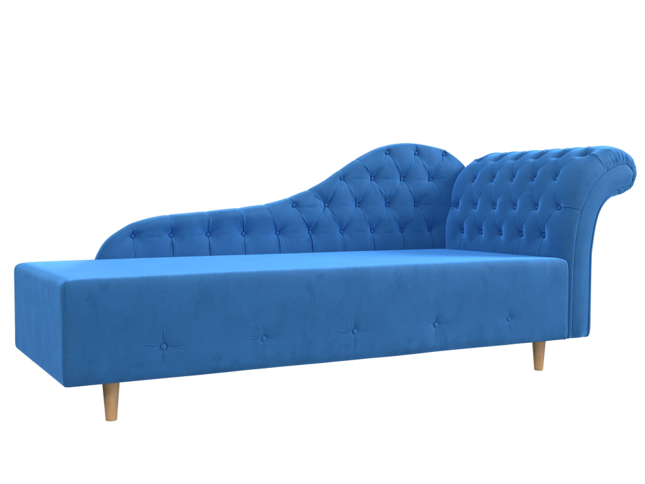 Кушетка диван, Кушетка Камерон правая, велюр 