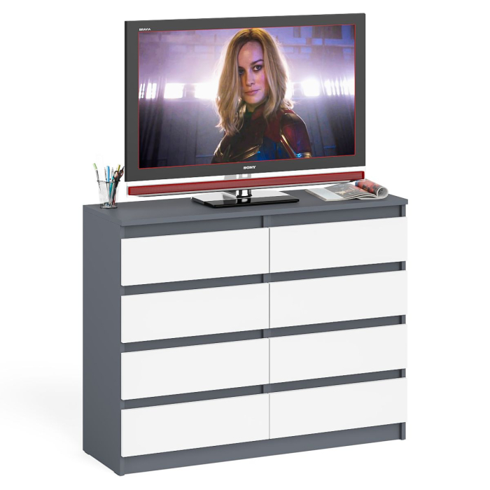 Комоды, Комод восемь выдвижных ящиков Мори МК1200.8