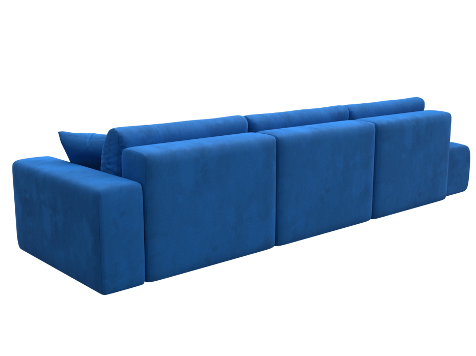 Диваны еврокнижки, Диван прямой Лига-036 Модерн Лонг подлокотник справа, велюр