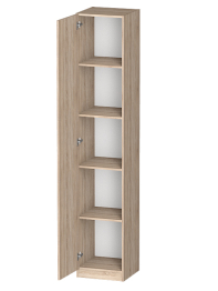 Распашной шкаф Лайф с полками 40*40*215 Дуб сонома