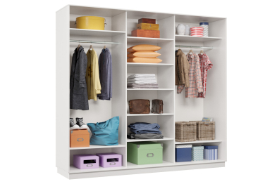 Шкаф-купе Премьер Лайт 54 (02;01;02) трехдверный