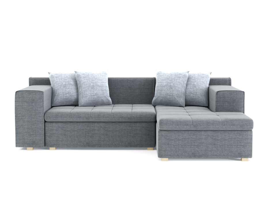 Диваны угловые в гостиную, Диван угловой Чикаго без механизма, рогожка