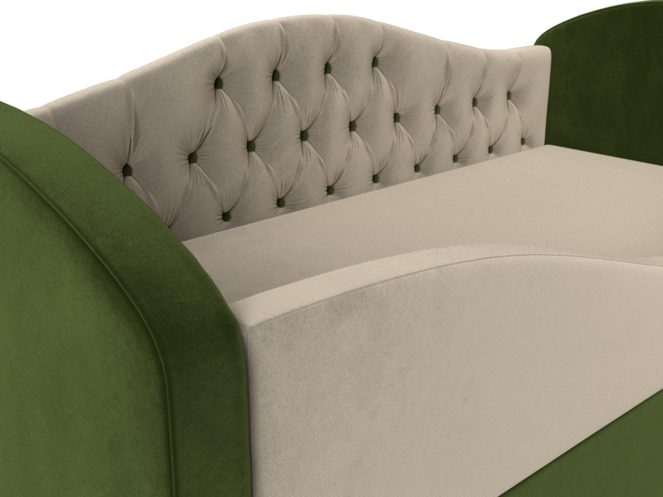 Кровати одноярусные, Детская кровать Сказка Люкс, микровельвет