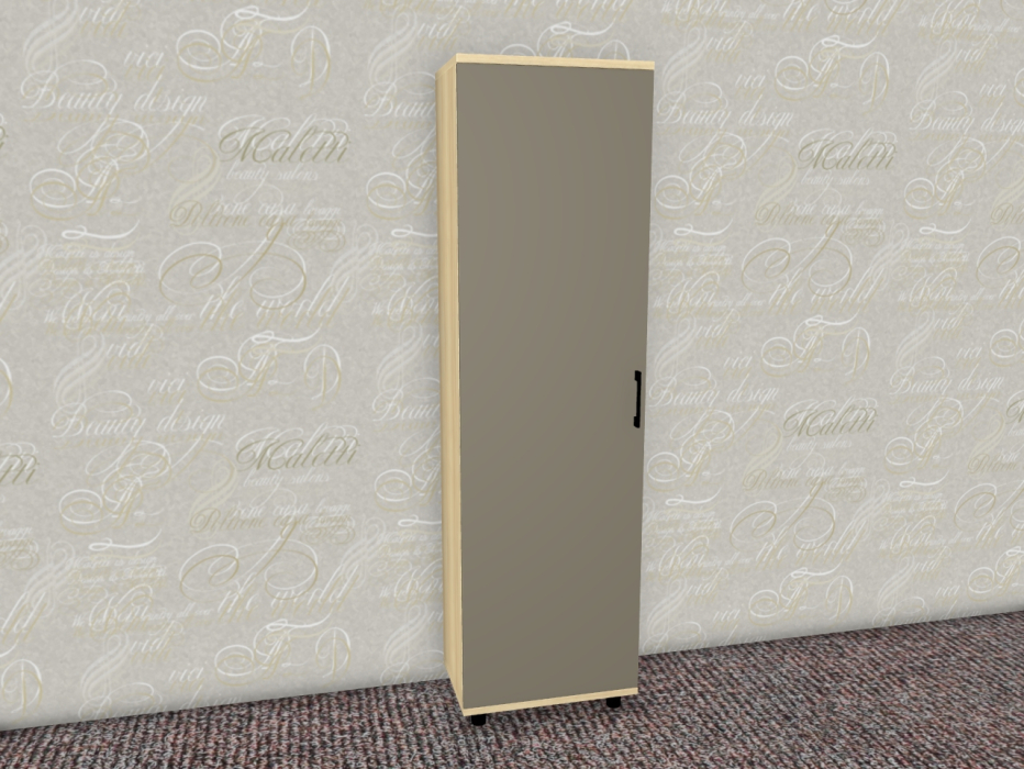 Шкафы одностворчатые, Модульная система Грейс Шкаф ШК-5077  Ясень Асахи