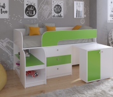 Кровати-чердаки, Кровать-чердак Астра 9 V7 Белый