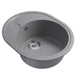 Мойка ML-GM17 овальная с крылом, 580*470*180мм NEW*