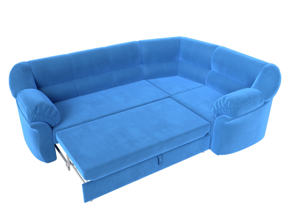 Диваны угловые в гостиную, Диван угловой Карнелла правый угол, велюр