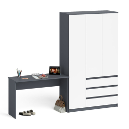 Письменный стол Мори МСП1200.1 и шкаф три дверки Мори 1200