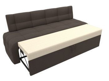 Диван кухонный прямой Люксор, рогожка Амур