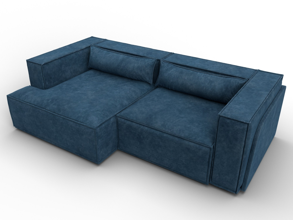 Диваны угловые в гостиную, Диван угловой Лига-061 угол левый, велюр BRUT