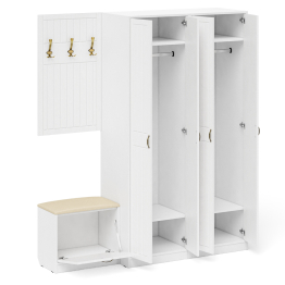 Модульная мебель для прихожей П-6 № 9 МДФ фрезеровка прованс