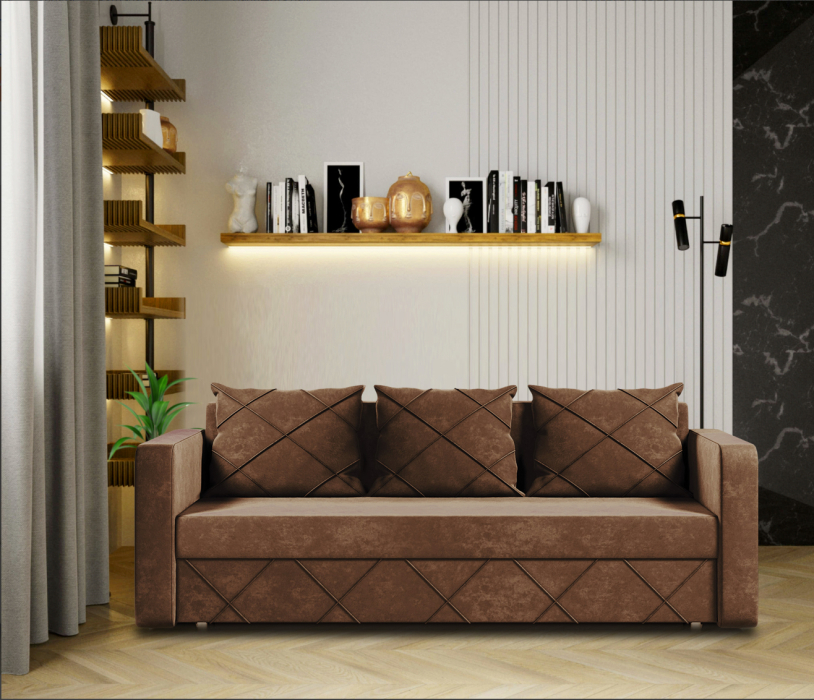 Диваны кровати со спальным местом, Диван-кровать  Стелла, велюр 140