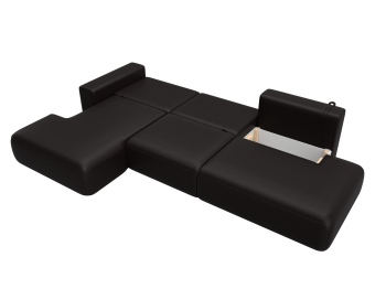 Диван угловой Лига-036 НПБ Модерн Лонг левый угол, экокожа GRIFON