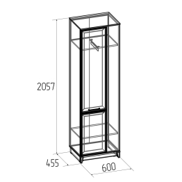 Шкаф для одежды Аурелио 12