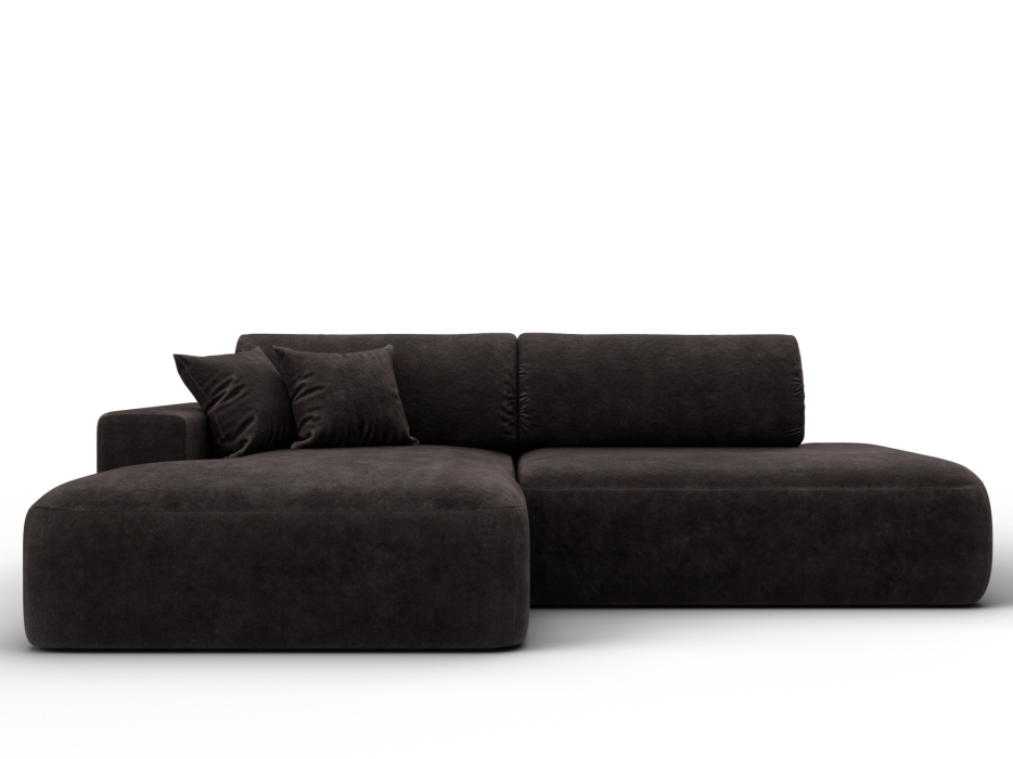 Диваны угловые в гостиную, Диван угловой Лига-036 НПБ Модерн левый угол, велюр BRUT