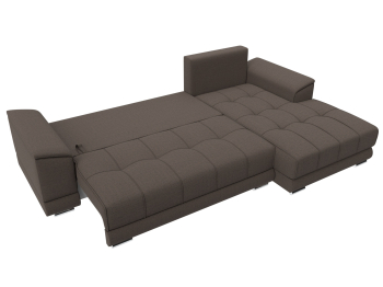 Диван угловой НордСтар правый угол, рогожка Амур