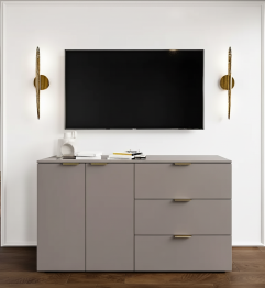 Комод Голд Бостон 2 дверки+3 ящика