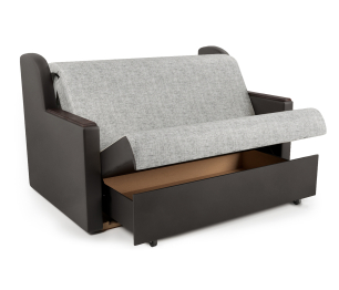 Диван-кровать Аккорд Д 160, экокожа/шенилл