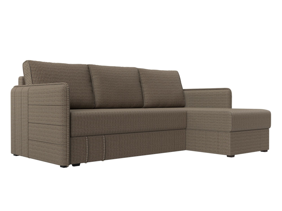 Диваны угловые в гостиную, Диван угловой Слим универсальный угол, рогожка Амур