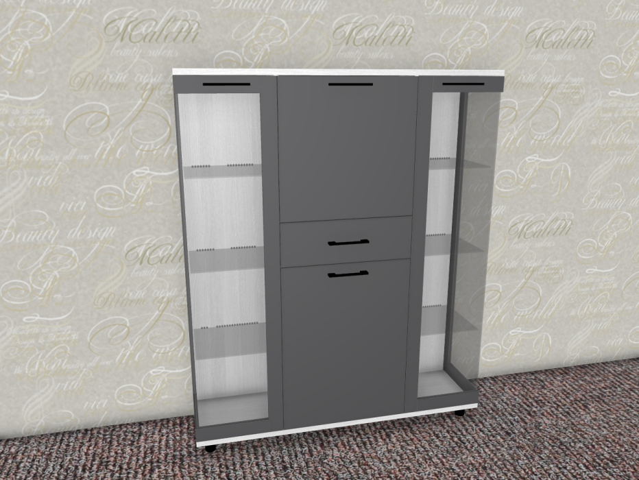 Серванты, Модульная система Грейс Шкаф ШК-5080  Снежный Ясень