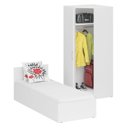 Кровать односпальная 800 с угловым шкафом Стандарт