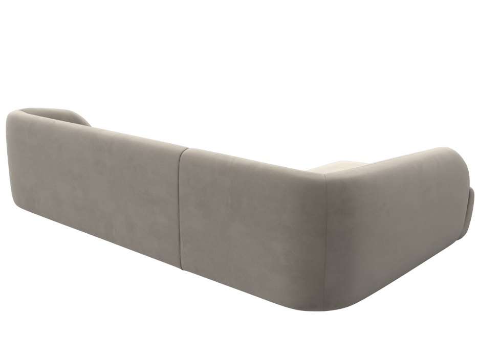 Диваны угловые в гостиную, Диван угловой Лига-041 левый угол, микровельвет