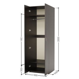 Шкаф для одежды ДО-2 90х60