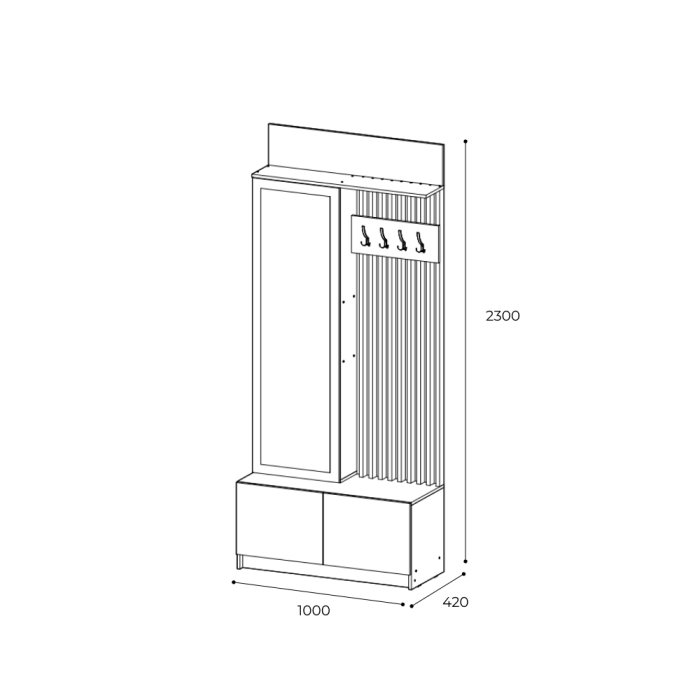 Напольные, Вешалка Стоуби