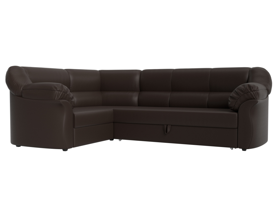 Диваны угловые в гостиную, Диван угловой Карнелла левый угол, экокожа