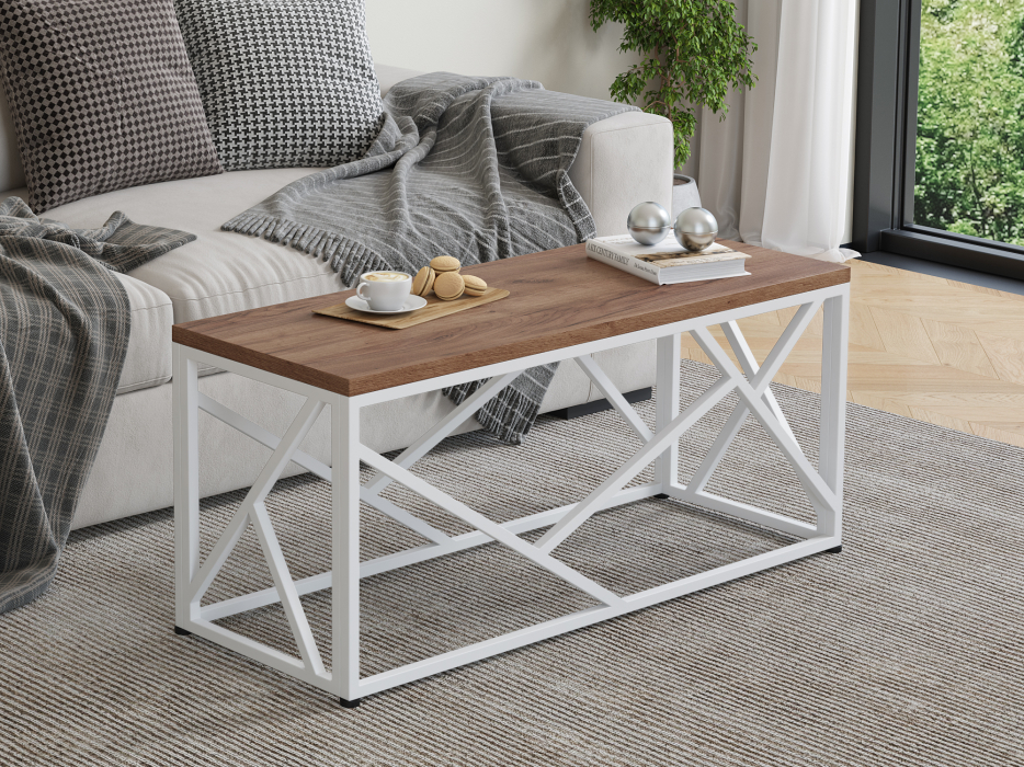 Журнальные столики, Журнальный стол  Айсберг Лофт 04  белый