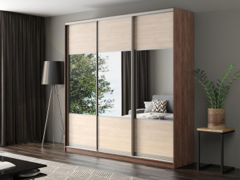 Шкаф-купе Айсберг 230 ШАМОНИ ТЕМНЫЙ (шамони светлый/комбинированный)