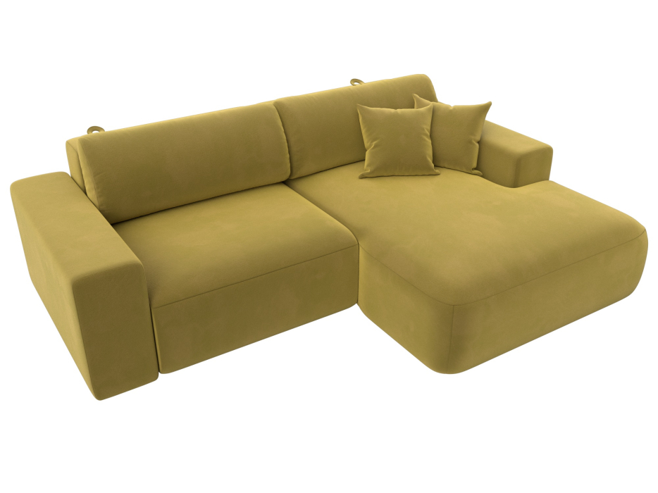 Диваны угловые в гостиную, Диван угловой Лига-036 Классик правый угол, микровельвет