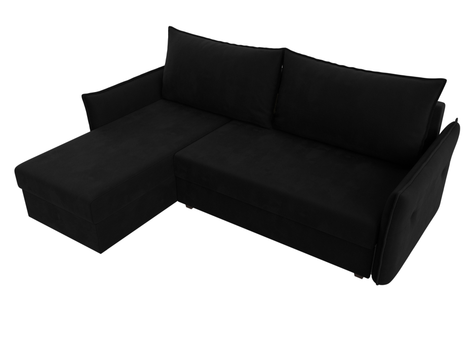 Диваны угловые в гостиную, Угловой диван Лига-004 левый угол, микровельвет