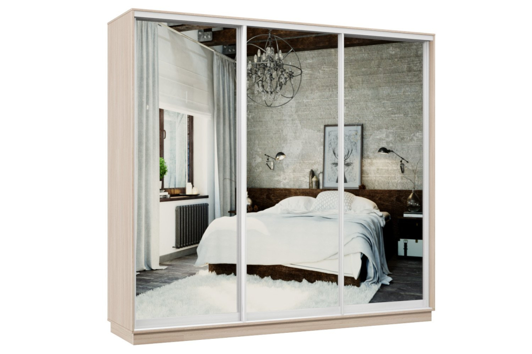 Шкафы-купе, Шкаф-купе Премьер 57 ясень шимо светлый