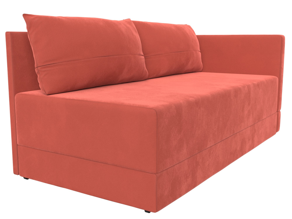 Кушетка диван, Кушетка Никас правая, микровельвет