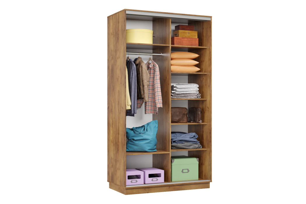 Шкафы-купе, Шкаф-купе Премьер Лайт 02 (08;08) двухдверный